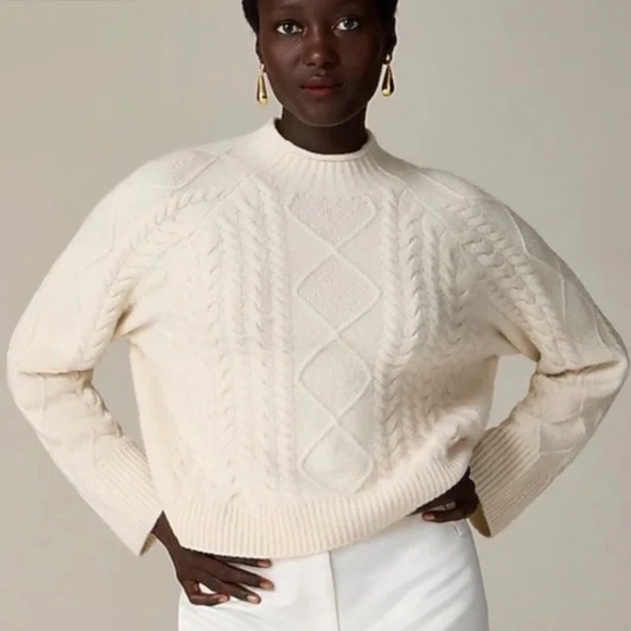 J. Crew Sweaters - J.Crew Cable-Knit Rollneck™ Sweater – Supersoft Yarn – NWT – Size M